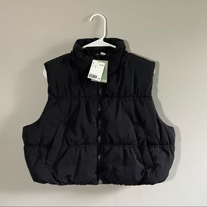 H&M Crop Puffer Jacket Vest